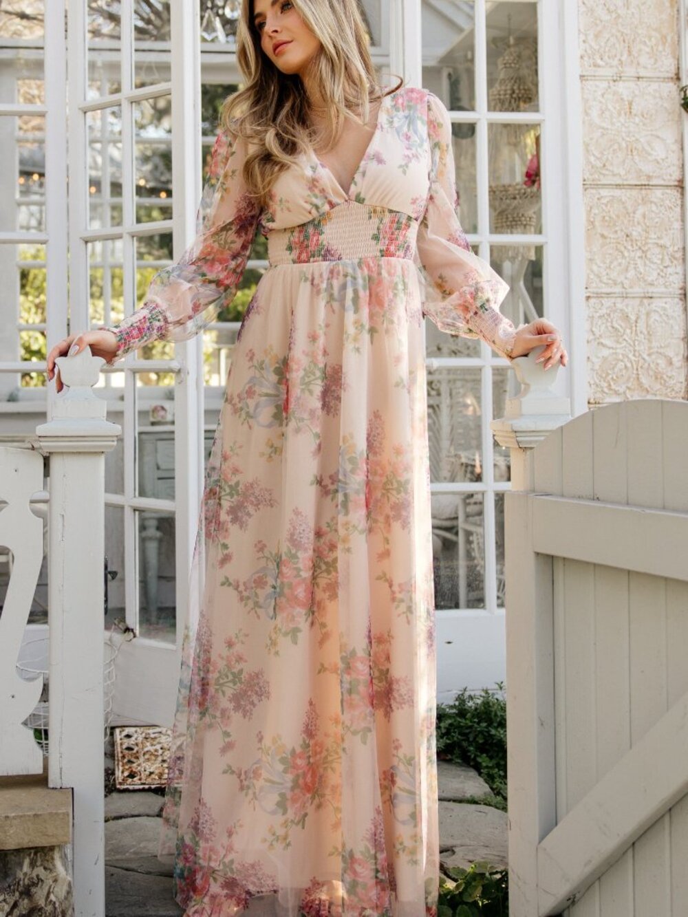 Baltic Born Layla Tulle Maxi Dress | Romantic Floral Size XLXL - Picture 4 of 6